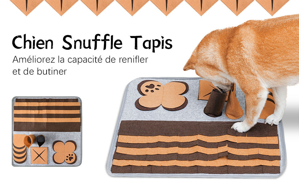 Pet sniffing pad Dog sniffing toys and eating felt cloth while playing