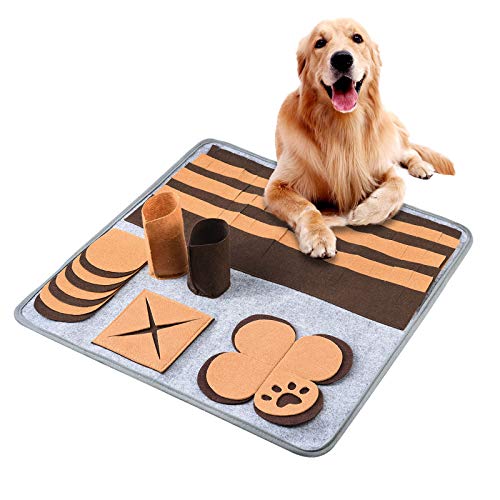 Pet sniffing pad Dog sniffing toys and eating felt cloth while playing